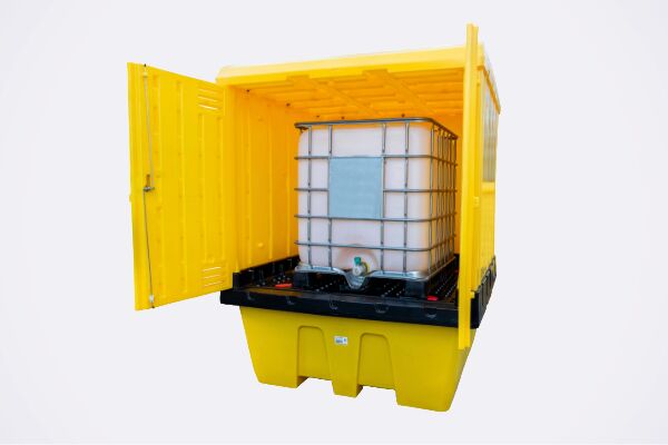 Covered IBC Spill Pallets